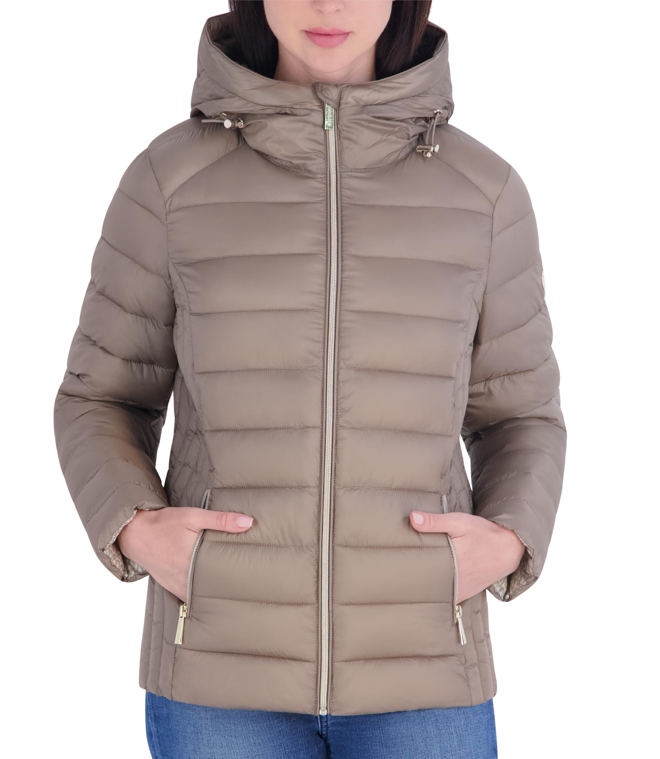 Michael Kors Packable Puffer Jacket, Lightweight Down Alternative Cappotto alternativo in piuma Donna