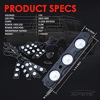 Vista 21 de Juego de luces LED DL-001-L3, #4 púrpura