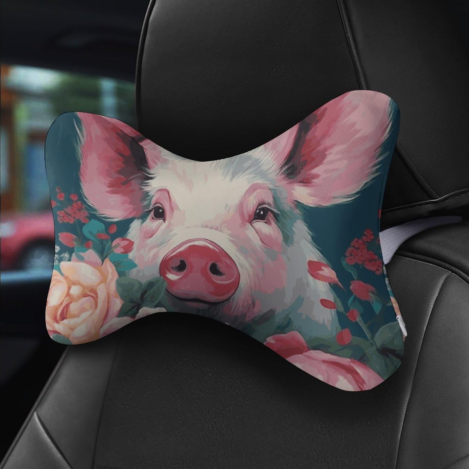Almohada sonriente (11), núcleo de almohada de espuma viscoelástica, cojín, proporciona apoyo para el cuello, almohadas de coche para viajes y oficinas en casa.