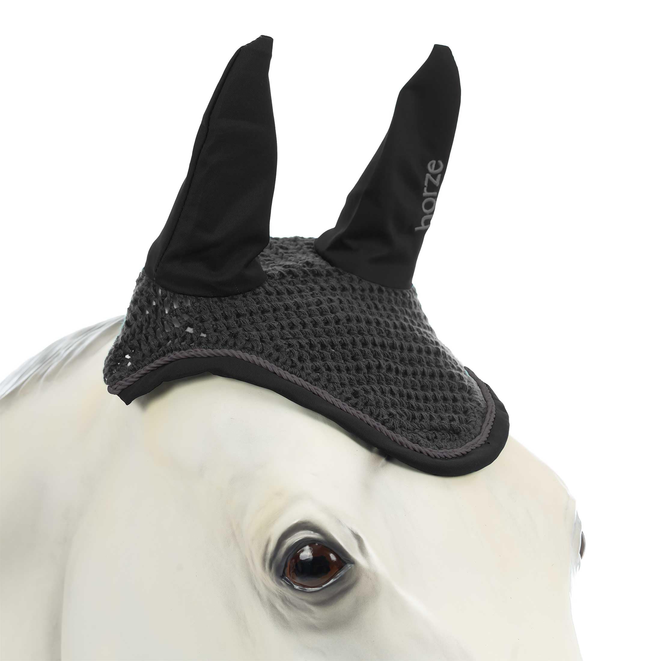 Orejeras Pony Horze Pegasus Caviar accesorio ecuestre de algodon