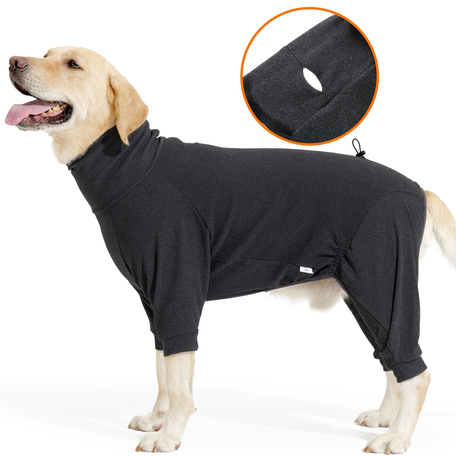 LIANZIMAU Manteau Chien Polaire Polaire pour Chien Pull-Overs Chiens Combinaison Chaude à Manches Longues Body Chiens Pyjama pour Petit Moyen et Grand