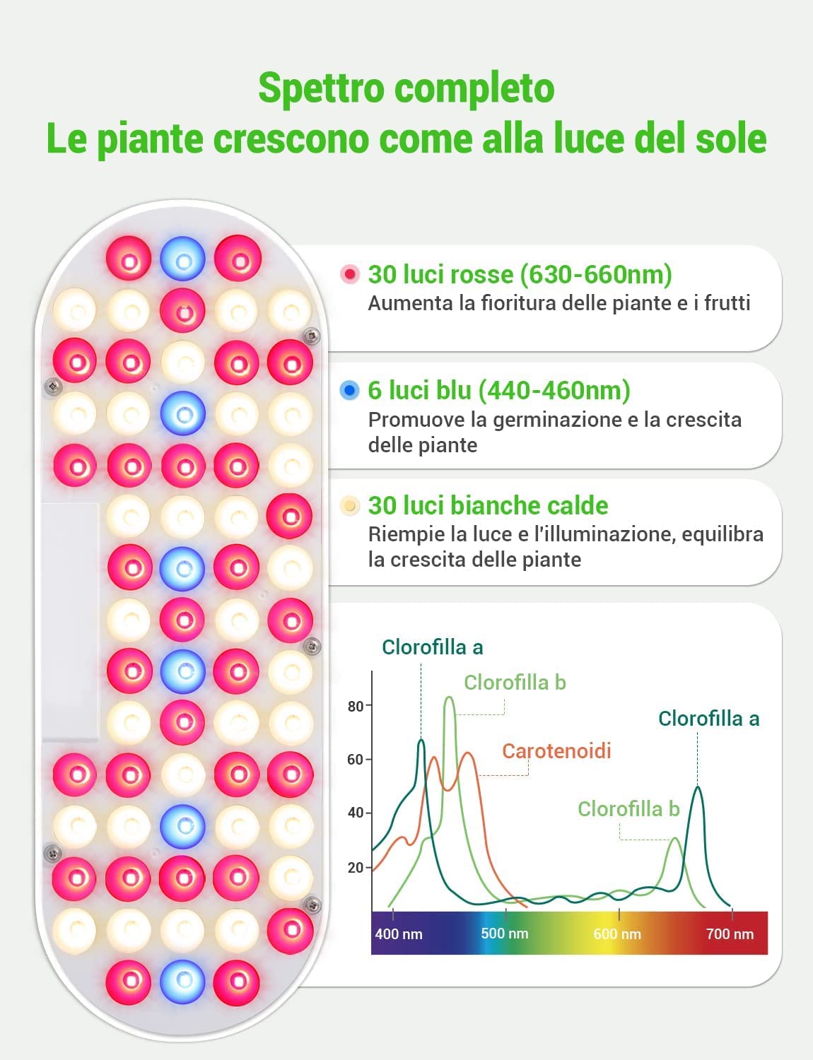 Serra Idroponica 12 baccelli Smart Garden con Luce di Crescita a LED, Kit di Germinazione delle Piante con Timer Automatico, Sistema di Giardino Interno Intelligente, Regali di Giardinaggio