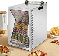 Vista 1 de Deshidratador de alimentos 18 bandejas de acero inoxidable, secador de alimentos para frutas, carne, carne de res, cecina, hierbas y golosinas