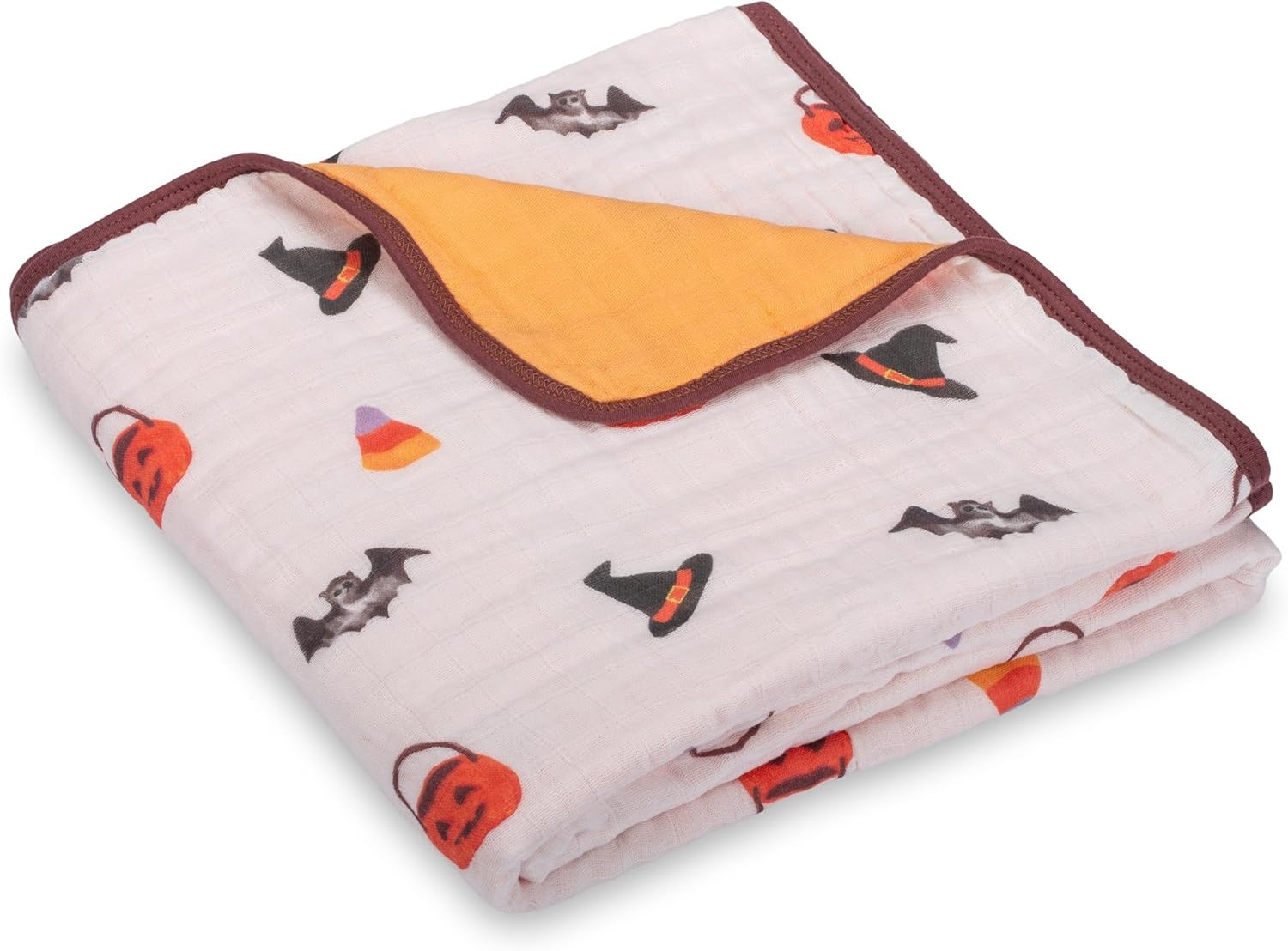 LollyBanks Muslin Baby Blanket 100% Organic Cotton, Muslin Quilt Lightweight, 6 Layers Soft Blanket Neutral, 47″x 47″ Toddler Blankets for Girls and Boys (Pumpkin,Bat,Witch Hat/Halloween Print) LollyBanks Muslin Baby Blanket 100% Organic Cotton, Muslin Quilt Lightweight, 6 Layers Soft Blanket Neutral, 47″x 47″ Toddler Blankets for Girls and Boys (Pumpkin,Bat,Witch Hat/Halloween Print)