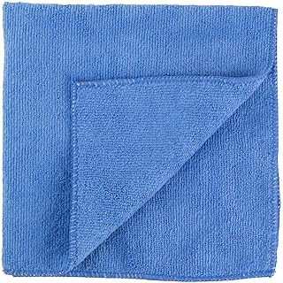 Restaurantware Clean Tek 16 x 16 Inch Cleaning Cloths, 10 Lint Free Microfiber Towels - Highly Absorbent, Non Abrasive, Blue Microfiber Cleaning Rags, Reusable, for All Purpose Use