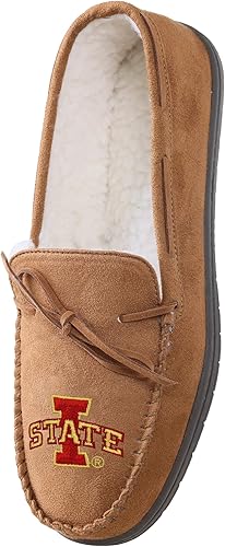 Miniatura 70 de FOCO NCAA NCAA - Pantuflas tipo mocasín con logotipo de equipo universitario para hombre