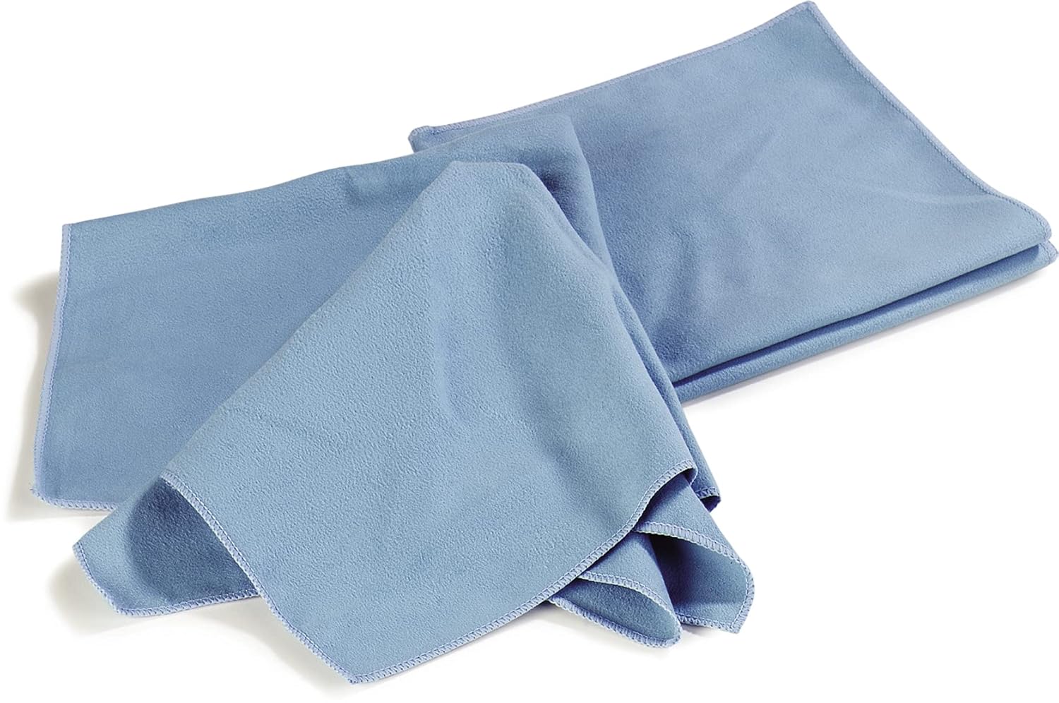 Carlisle FoodService Products 3633314 Flo-Pac Polyester/Polyimide Blend Microfiber Fine Polishing Cloth, 16" Length x 16" Width, Blue (Case of 12)