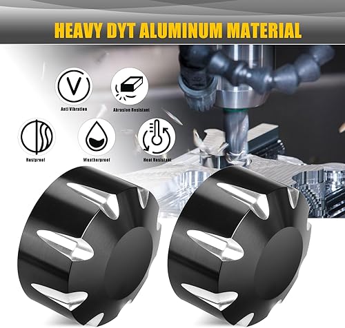 Miniatura 3 de Tapones de eje delantero para Can Am Spyder, paquete de 2 tapas de aluminio para tuercas de eje delantero para 2008 y posteriores Can-Am Spyder F3,