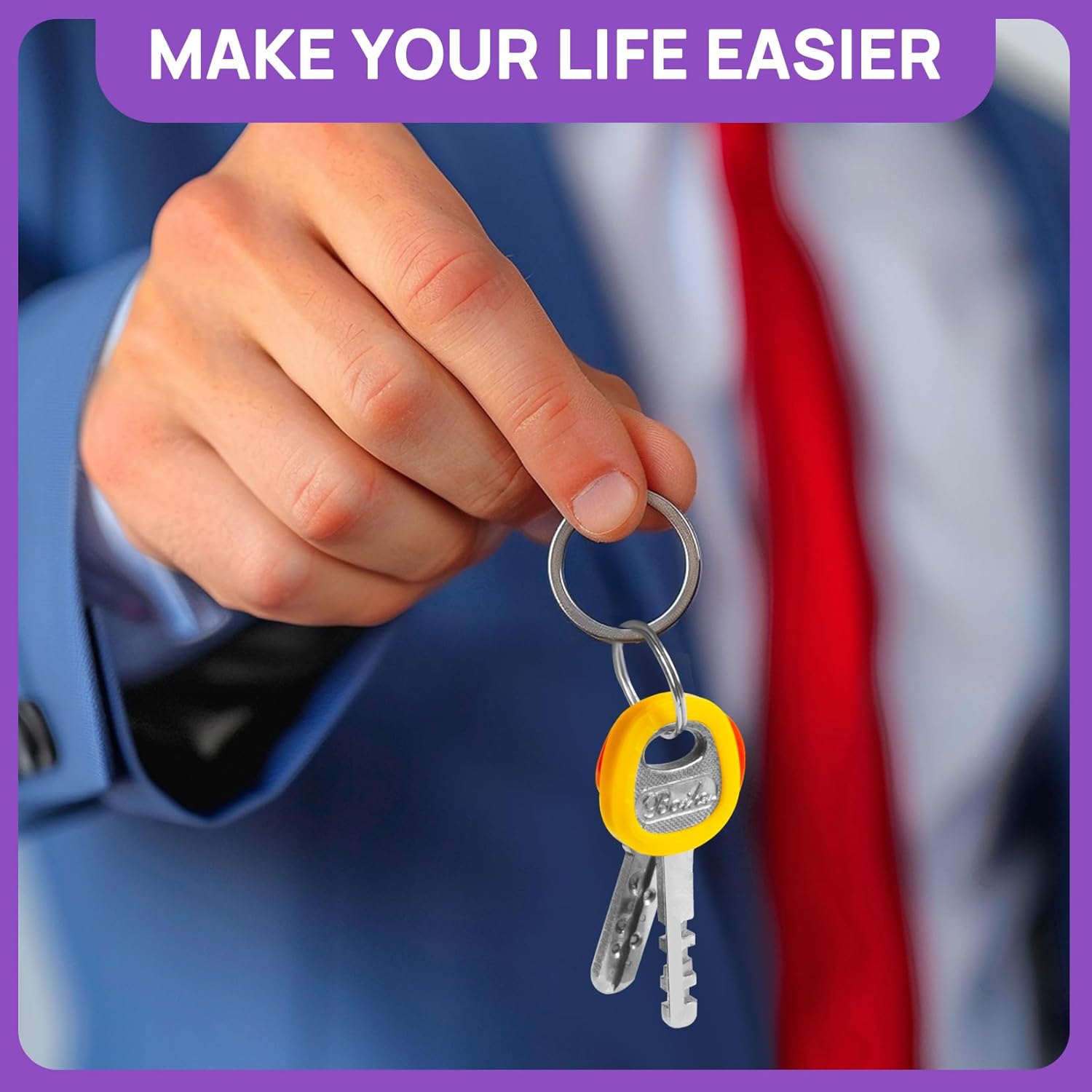 40 PCS Key Covers Key Caps - Sukh Key Identifiers Covers Silicone Key Protector Markers Tags Rubber Cover Cute Key Accessories Vintage for House Key Home Key Plastic Cover Head Wrap 8 Assorted Colors thumbnail