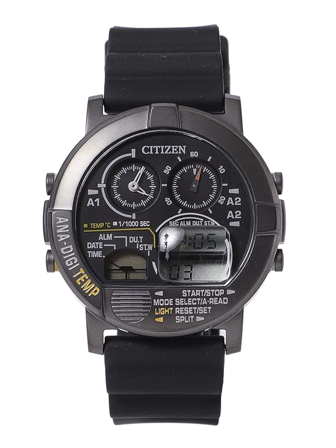 CITIZEN×BEAMS 別注 アナデジテンプ ブラック