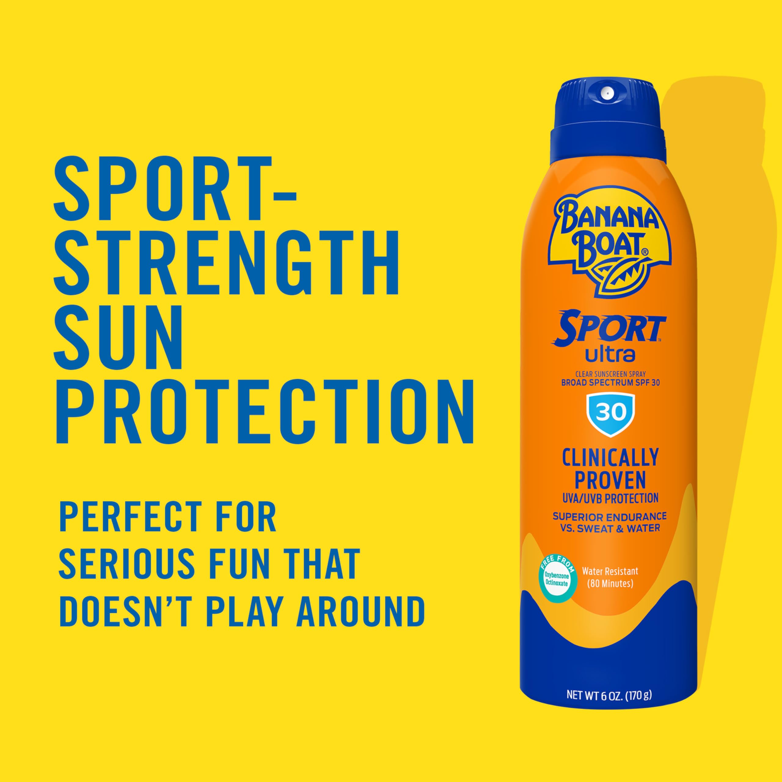 Banana Boat Sport Ultra Spray Sunscreen SPF 30, 1.8 oz, Pack of 24