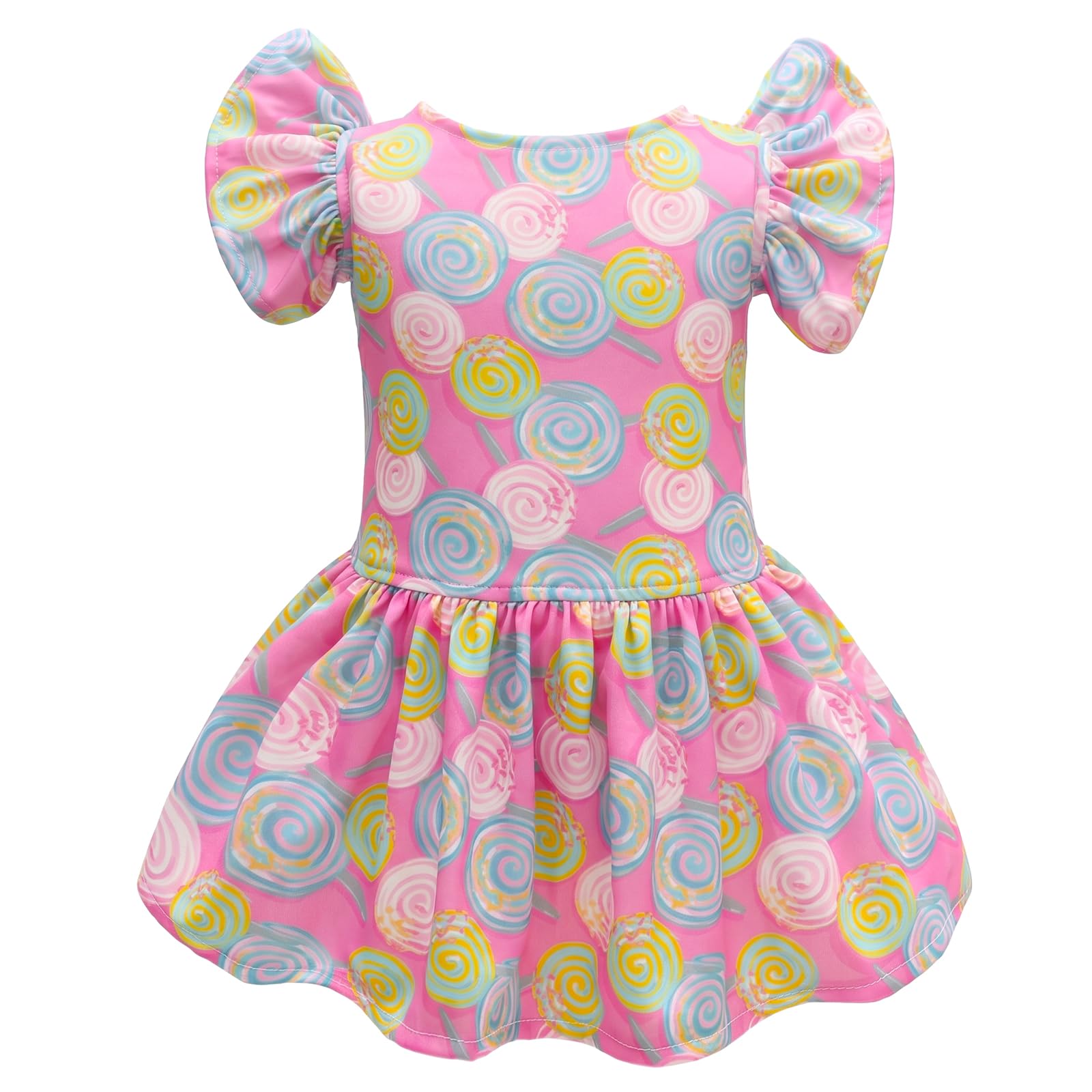 CuteBone Frilly Dog Dress Princess Puppy Birthday Dresses with Ruffled Sleeves Cat Clothes Outfit for Small Dogs Girl Pet Apparel