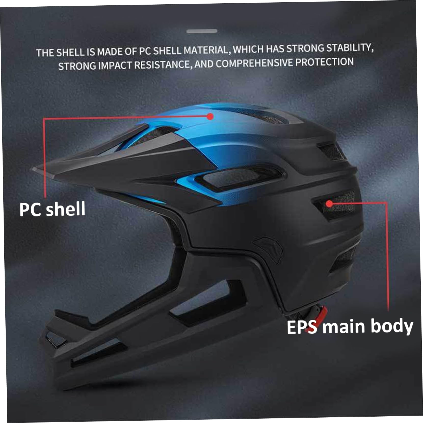 Casco de Bicicleta de montaña, Integral, extraíble y Ajustable, con Red antiinsectos, Transpirable y con absorción de Impactos, para Exteriores, Integral, para Adultos, BMX.