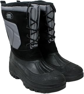 Men's Winter Snow Boots Shoes Waterproof Insulated Lace UP (D,M)