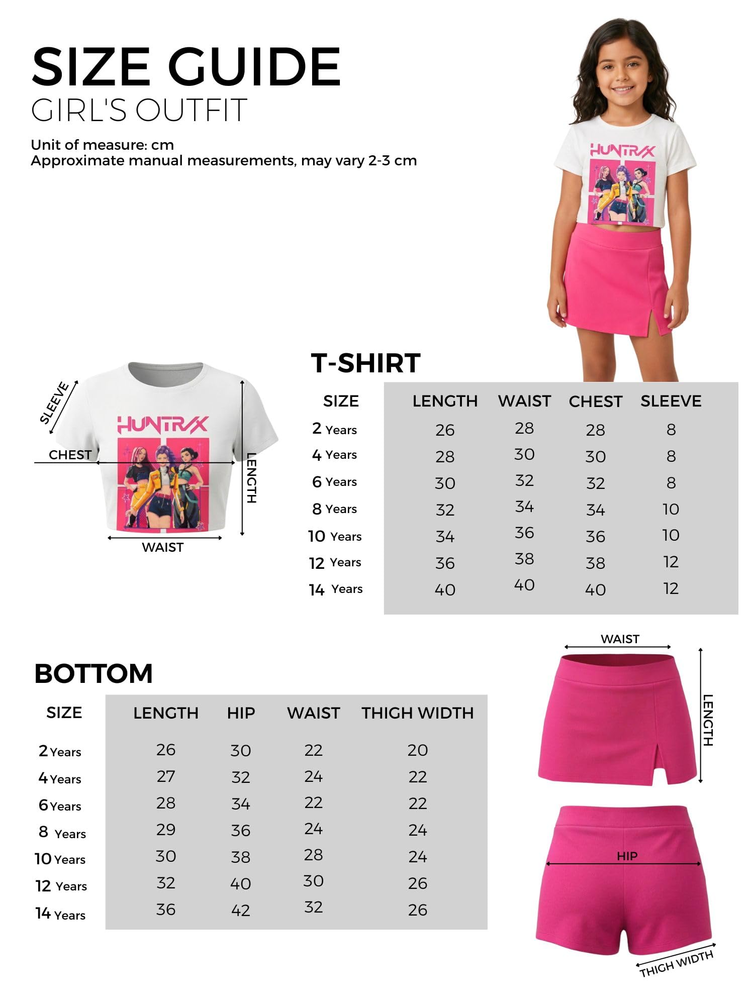 Conjunto K-Pop Niña Camiseta Crop Manga Corta y Falda Pantalón. Moda Anime Infantil. Conjunto Idol Coreano. Conjunto de Verano para Niñas de 4 a 14 Años — view 7