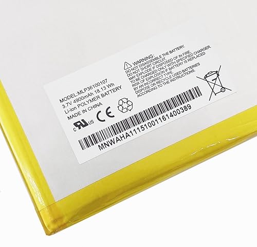Miniatura 3 de MLP36100107 - Batería de repuesto para tablet Verizon Ellipsis 8 QTAQZ3, Elipsis Kids LTE QTAQZ3KID (3.7V 4900mAh)