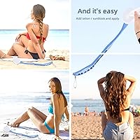 Vista 5 de Aplicador de loción para espalda, aplicador de loción de espalda de 20.5 pulgadas, aplicadores de loción de espalda para tu espalda, de fácil