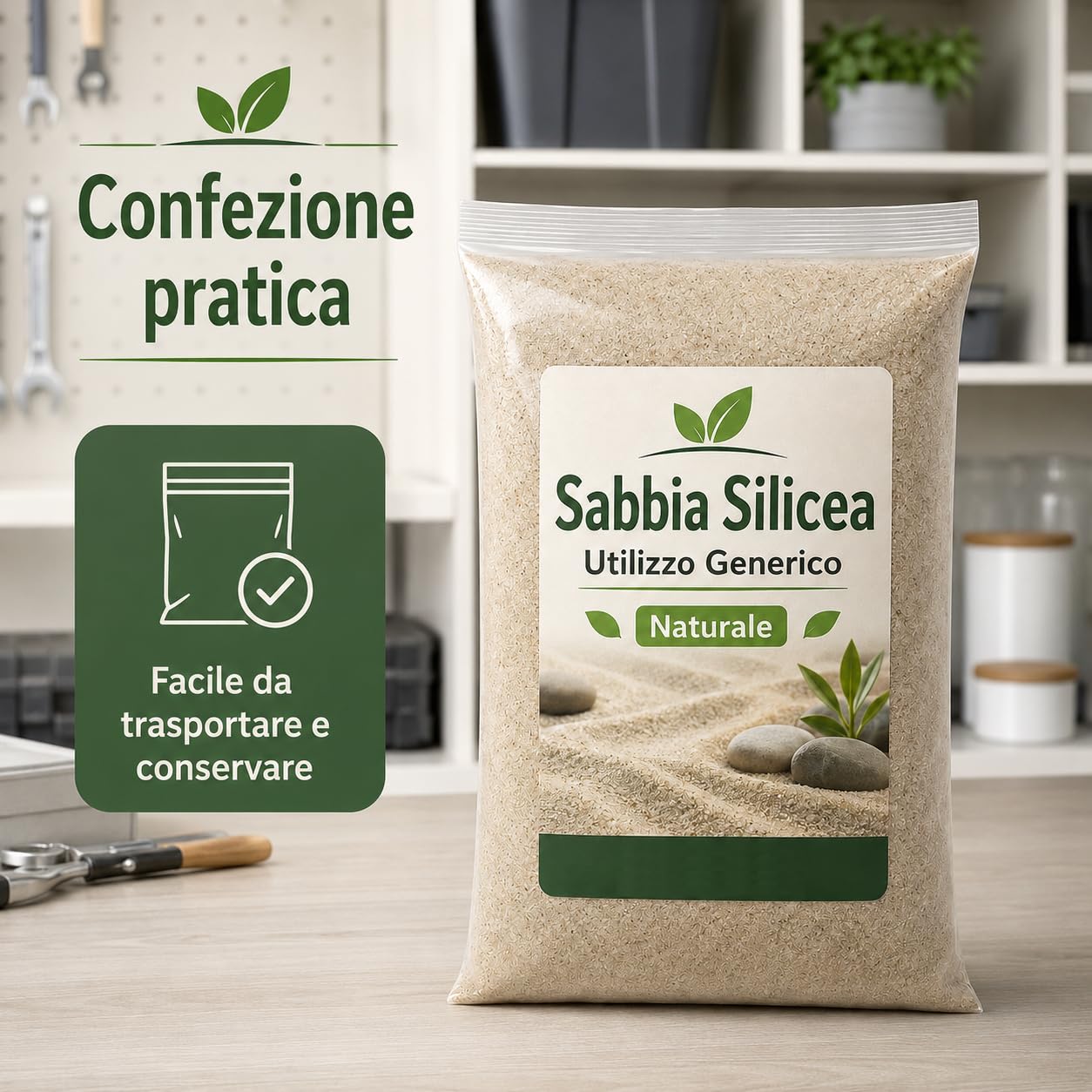 Arena de sílice natural, 10 kg, multiusos, para aficiones y decoración