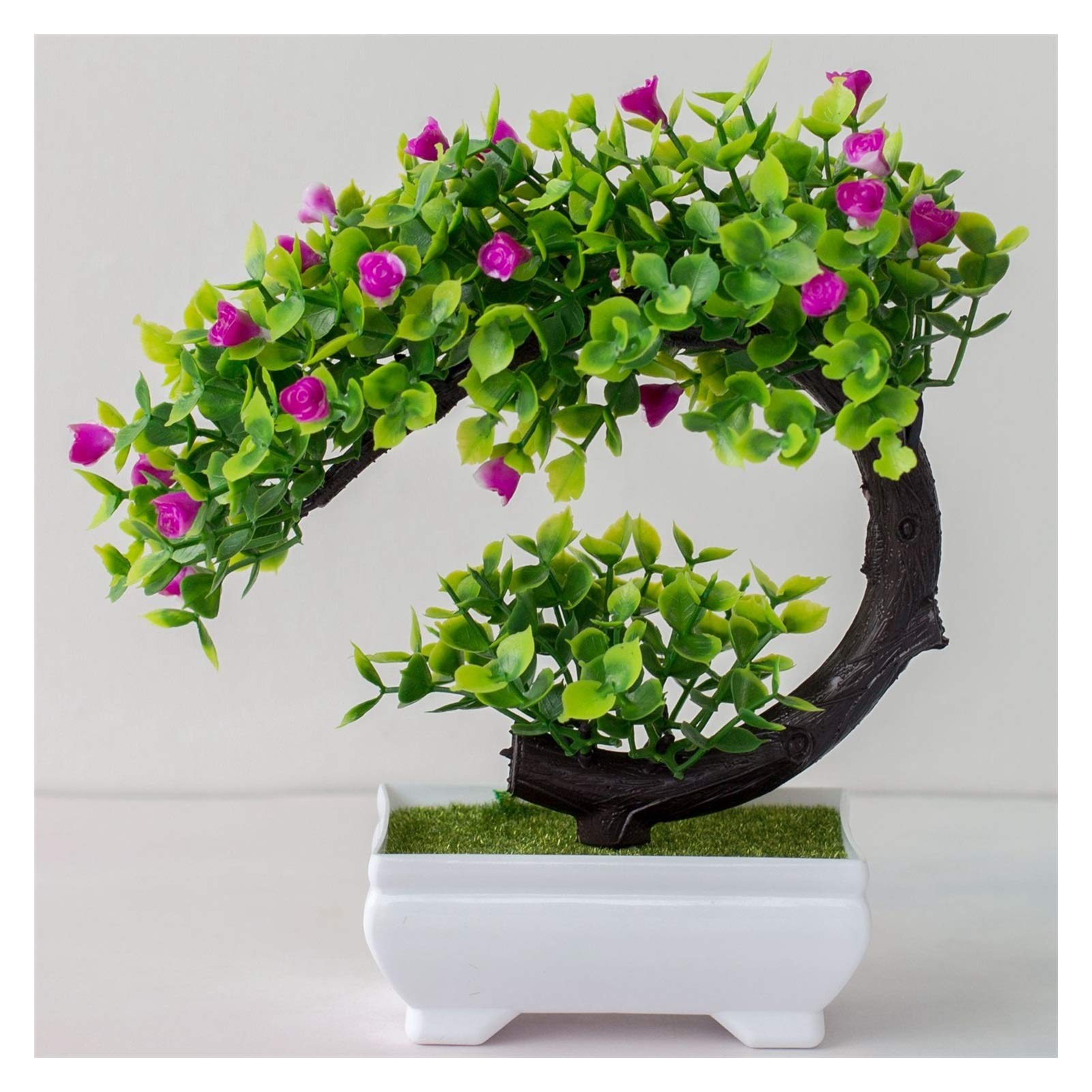 Artificielle Bonsaï Plastique artificiel Bonsai Faux Plantes Fleur De Mariage De Mariage Maison Décor Jardin Hôtel Envers Artificial Artificiel Faux Plastique Bonsaï Plant Arbre Plante Artificielles (