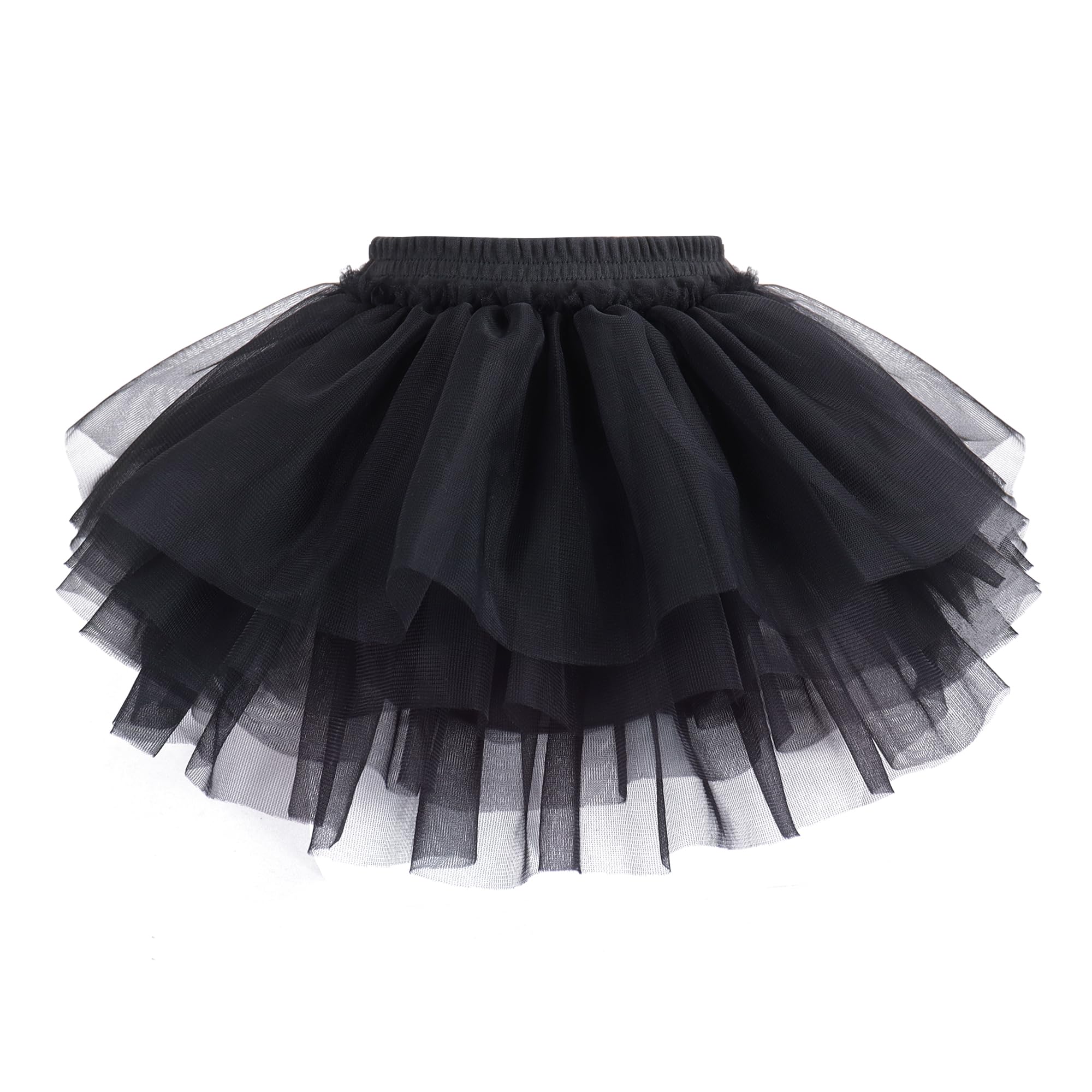 Baby Girls Soft Fluffy Tutu Skirt with Diaper Cover, Tulle Dress Skirt 3 Layers Soft for Newborn,Toddler