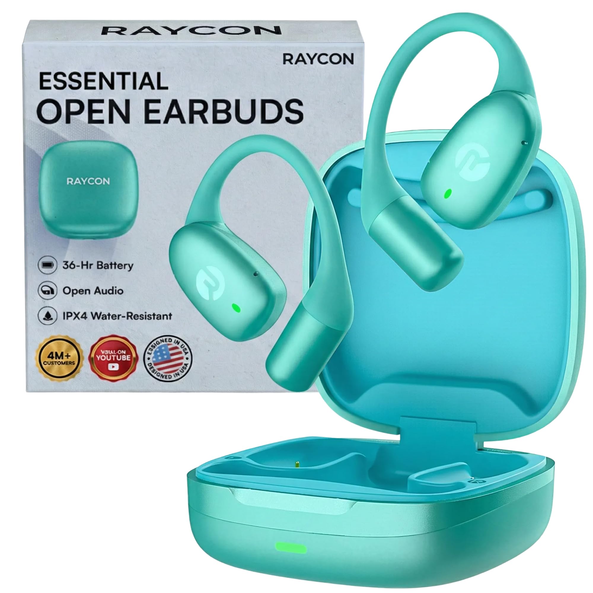 mint wireless bluetooth earbuds open earphones sweat resistant