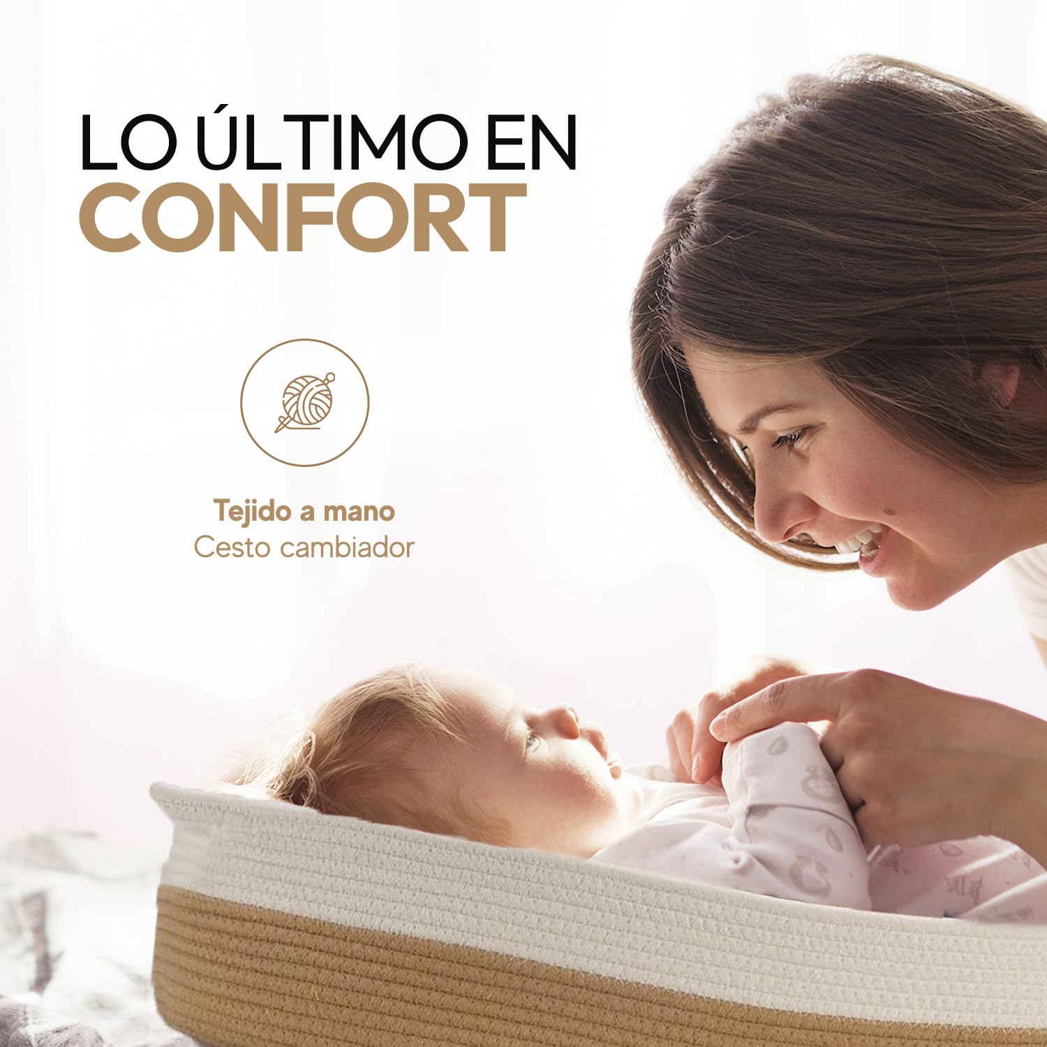 Baby Wonders® Cesta Cambiador Bebé – Cambiador para Bebé con Colchón Acolchado e Impermeable, Canasta con Cesta Organizadora para Pañales y Bolsa de Transporte