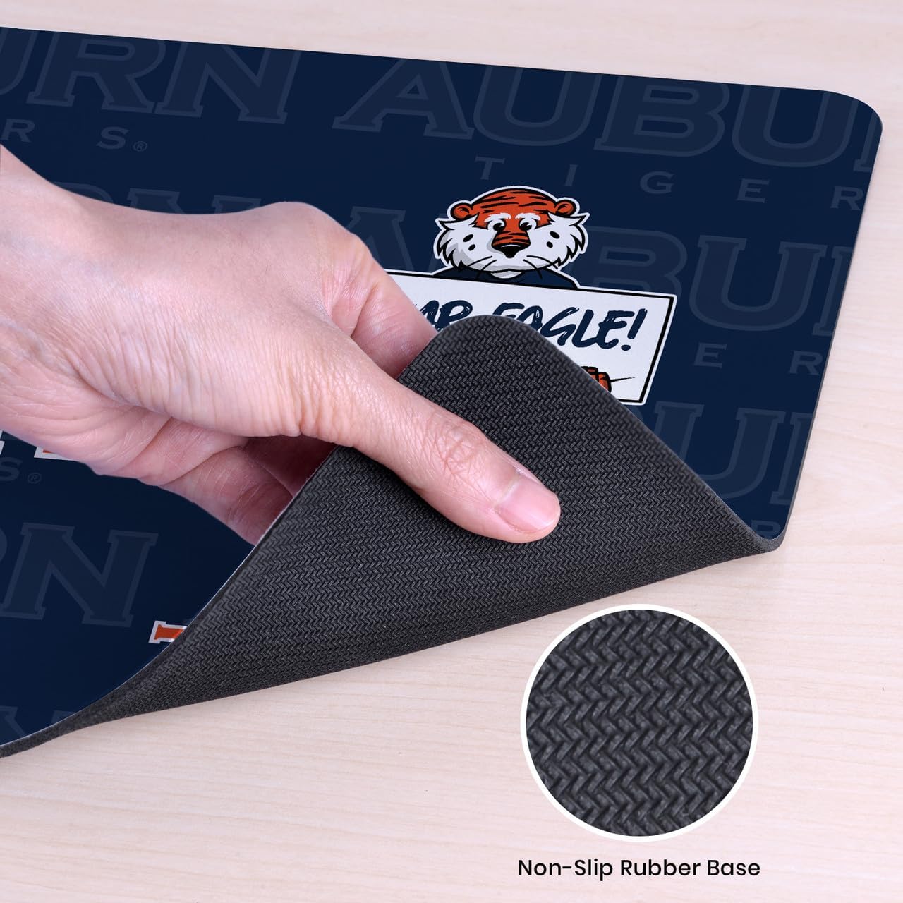 Head Case Designs Officially Licensed Auburn University AU War Eagle Auburn University 23.62 x 11.81 x 0.12 inches (600 x 300 mm) - L Gaming Office Desk PC Keyboard Mouse Mat Pad - Image 5