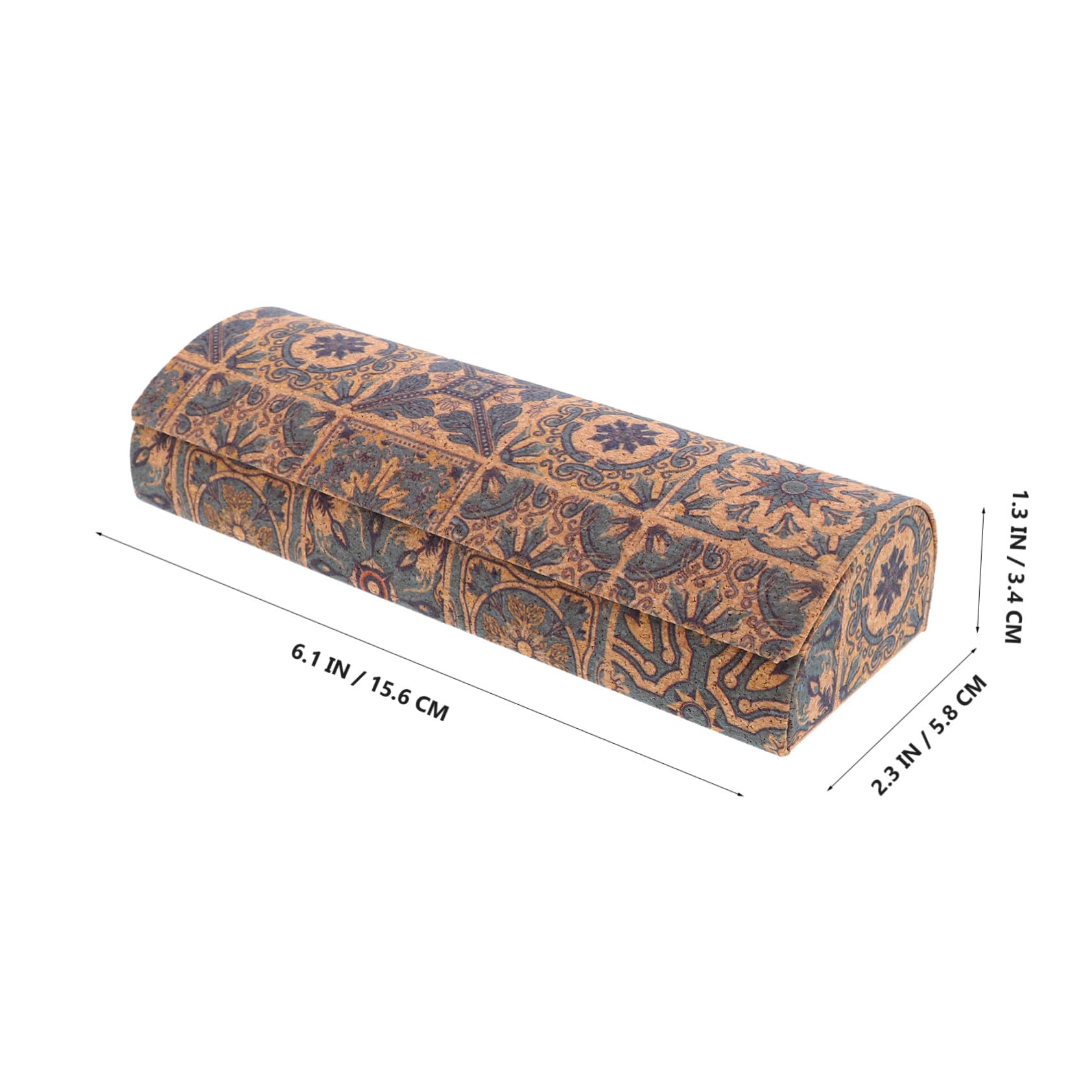 PartyKindom 4pezzi Custodia Magnetica per Occhiali in Rigida e Sottile per Occhiali da Vista Sole Protettiva Portatile e Compatto Design Boho Retrò per Uso Esterno e Riposto