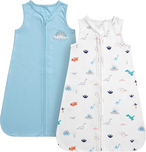 DaysU Saco de dormir para bebé, manta suave sin mangas con cremallera, tamaño pequeño (tamaño grande) se adapta a bebés niños y niñas de 0 a 6 meses