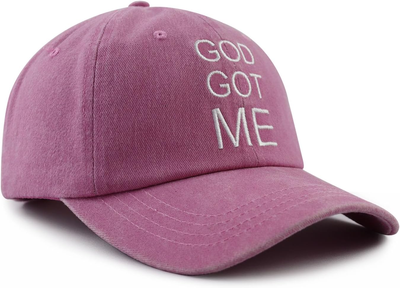 XacaYuerp God Got Me Christian Hat for Men Women, Funny Adjustable Cotton Embroidered Religious Faith Baseball Cap - Image 3