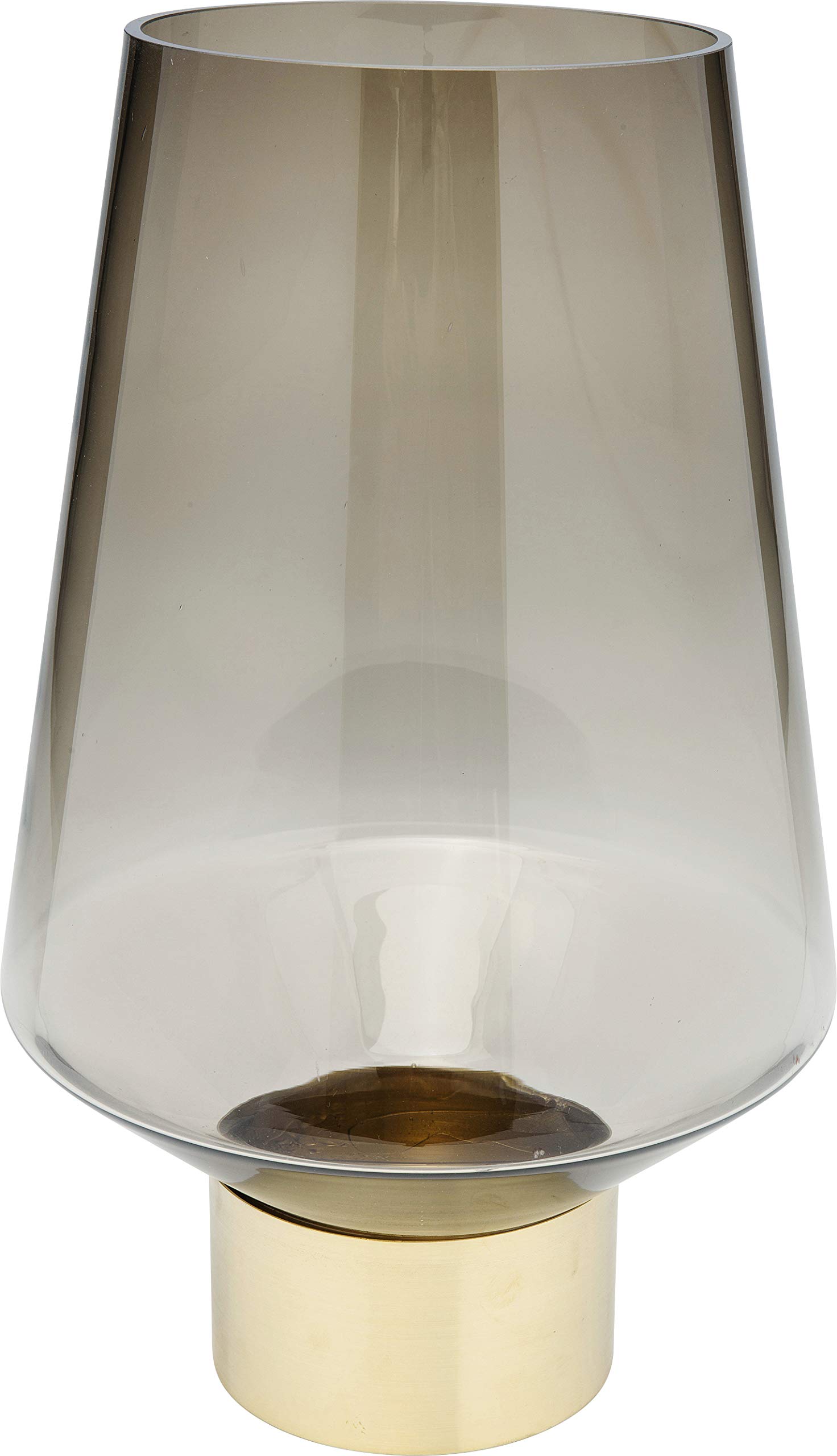 Kare Design Noble Vase, Brown, Height 40 cm, Waterproof, Mouth-blown, Glass, Decoration, Accessories