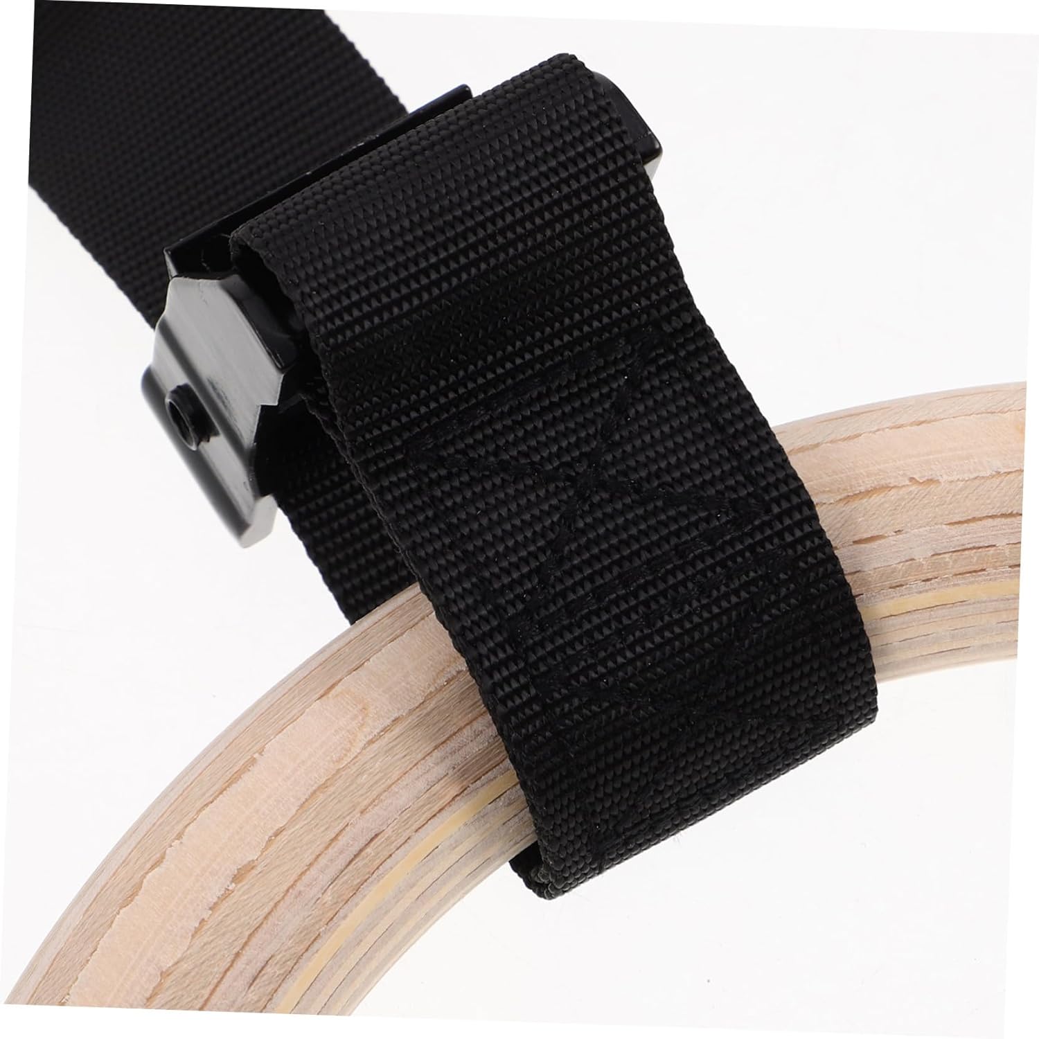 Toyvian Wooden Gymnastic Rings with Adjustable Straps for Indoor Strength Training Durable Bodyweight Exercise Equipment for Home Workouts Portable Workout Gear for Pull Ups and Dips