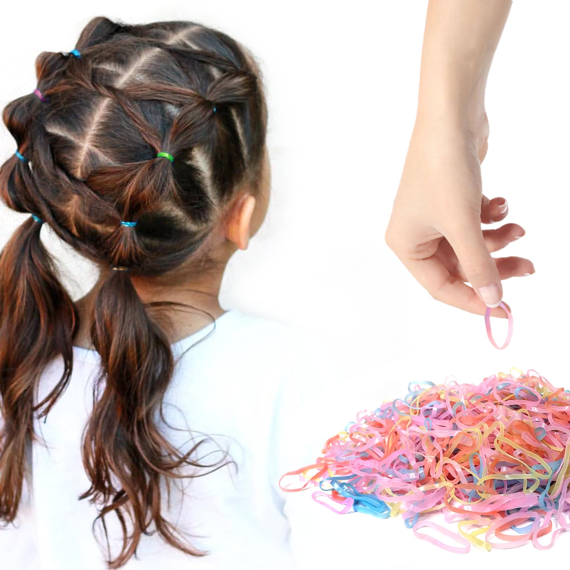 Sanas Medium Elastic Rubber Bands 1100Pcs Home Office Kitchen Stationery Elastic Bands Gulel Rubber Multi-Purpose Rubber Bands Baby Hair Ties Reusable Bands Multicolours 1100Pcs (Glossy) (B0BCFRZQ28) Amazon Price History, Amazon Price Tracker