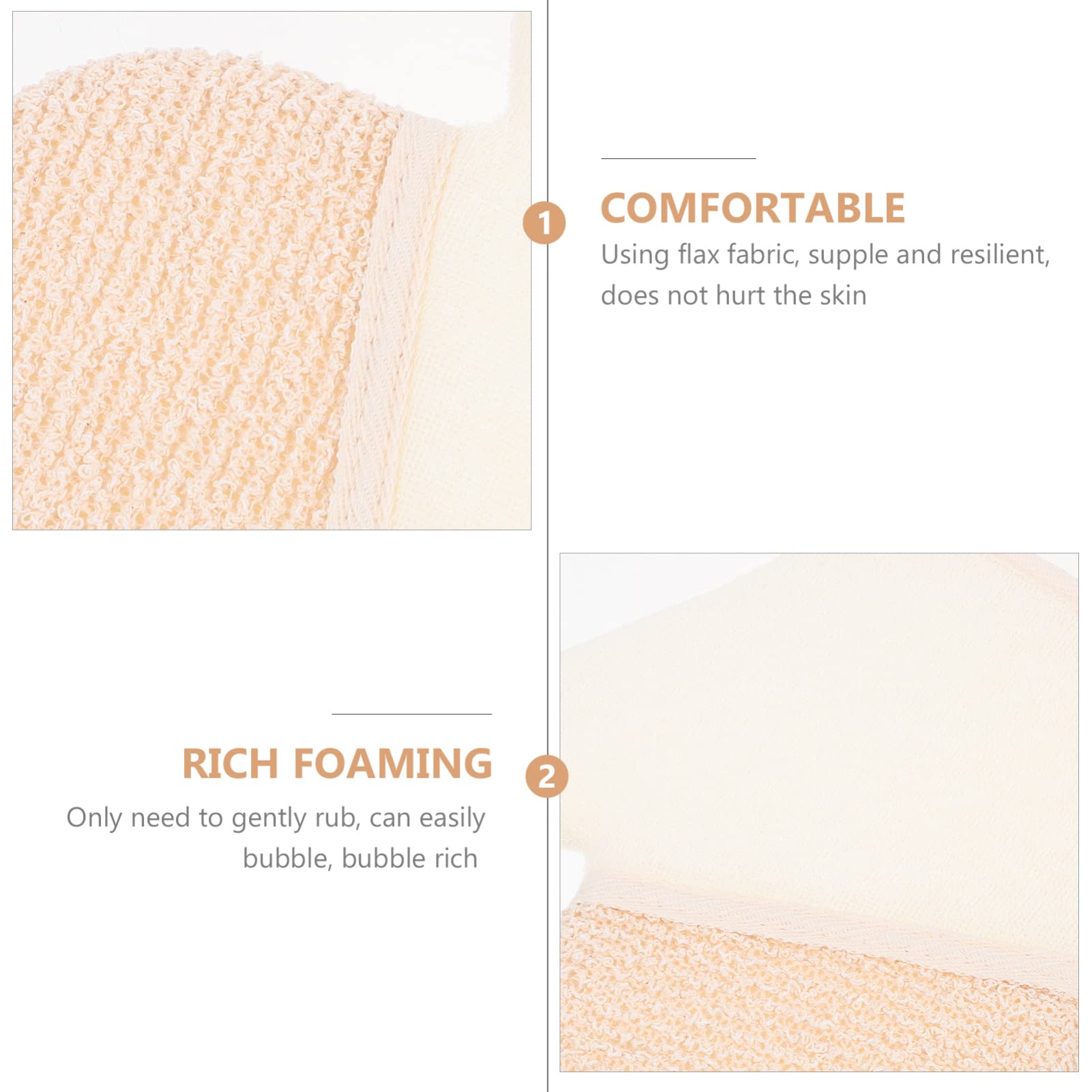 Cabilock 8piezas Guantes Exfoliantes De Resistentes De Guantes De Frotar Para Cuidado Corporal Paraiminar Células Muertas y Mejorar La Circulación Perfectos Para Spa y Uso Diario