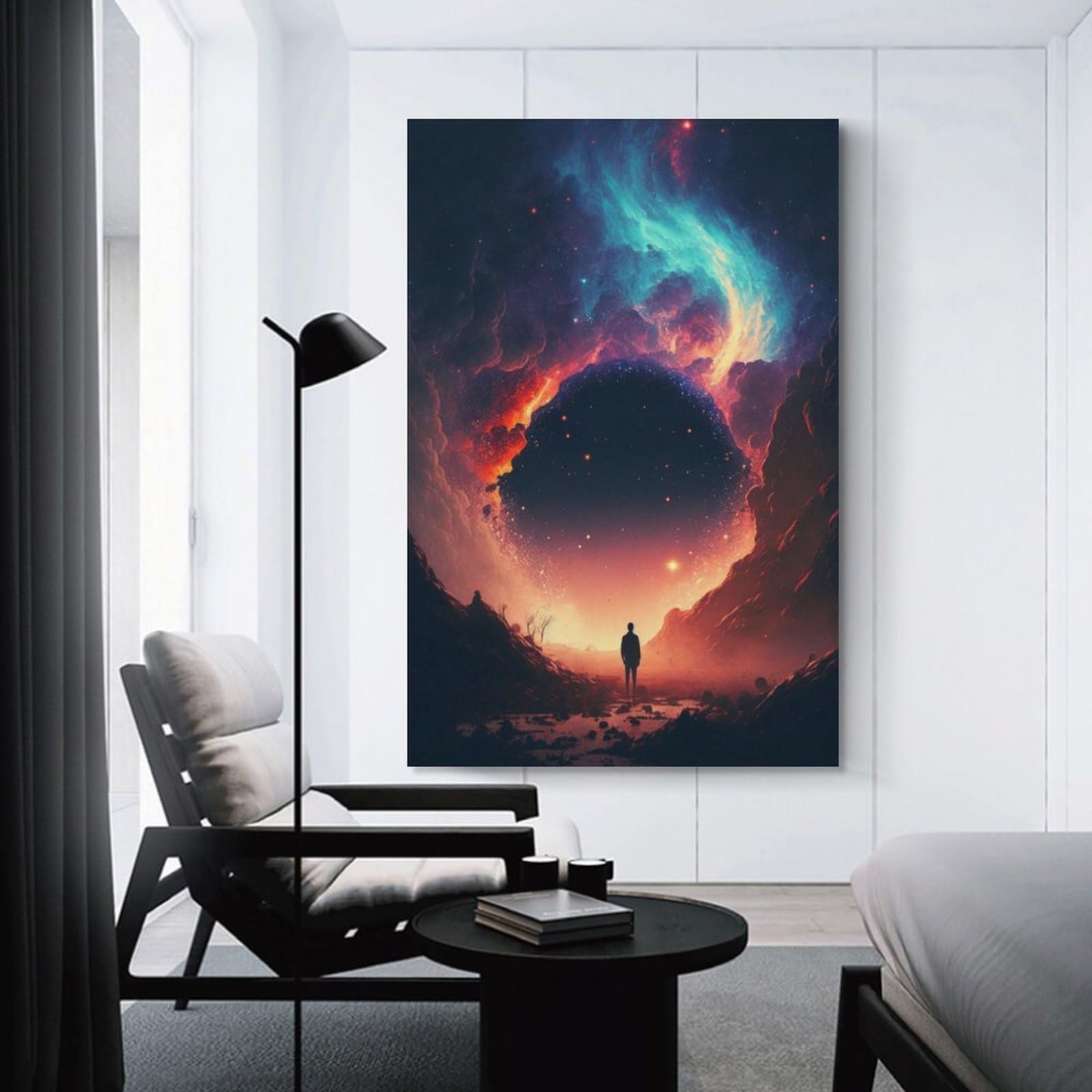 Junmoney Unframe-Colorful Fantasy Landscape Colorful Fantasy Landscape Decorative Wall Artwork, 12X18inch(30X45cm), For Hallway, Lounge Or Guest Room, Decorative Present For New Homes