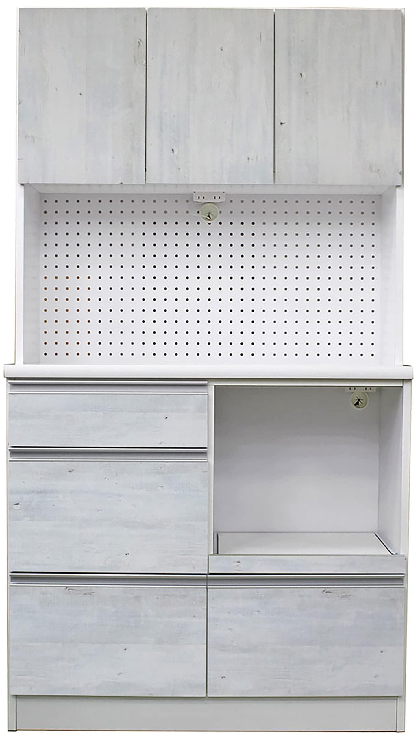 食器棚 キッチン収納 レンジボード ホワイト 幅100cm 楽天市場】食器棚 レンジ台 レンジボード 完成品 幅100cm