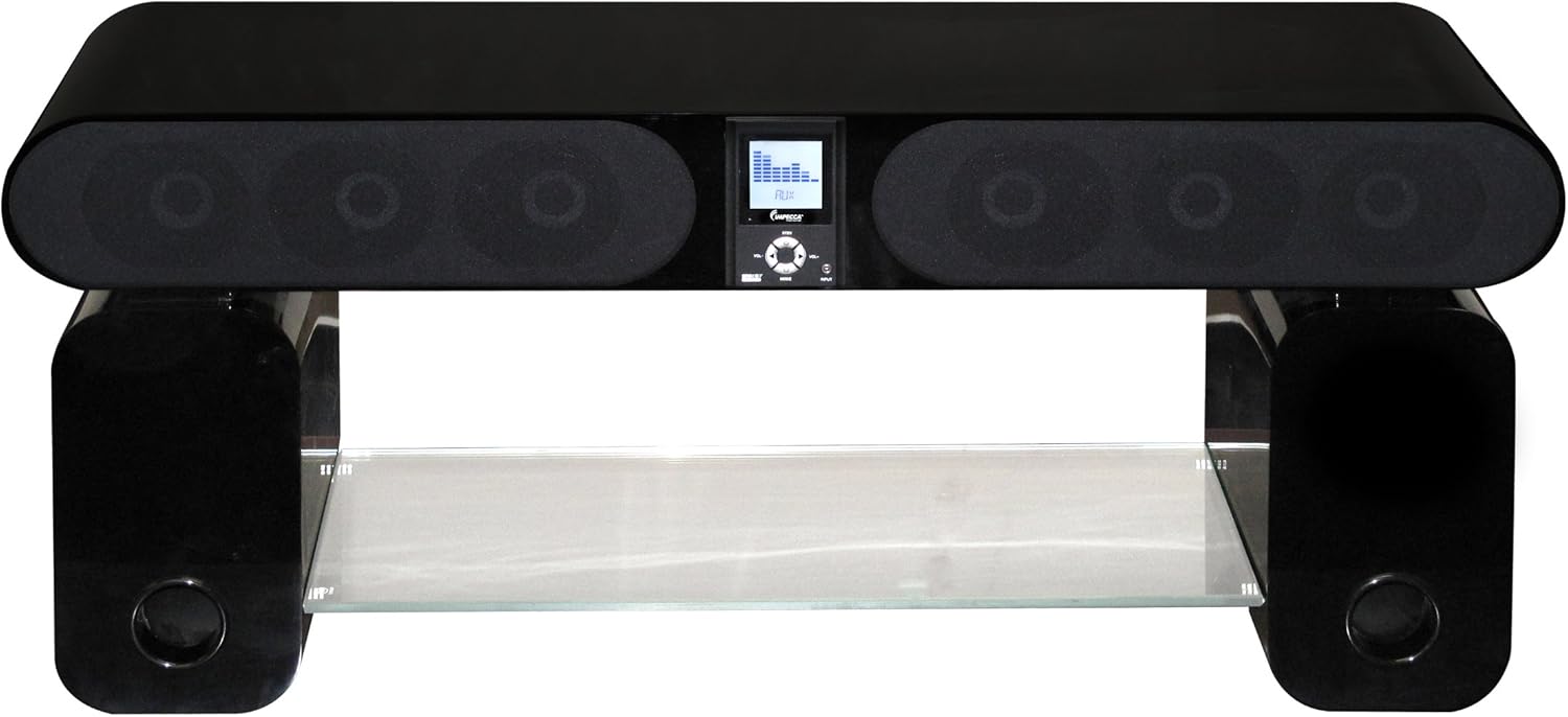 Impecca TVS150 5.1 Channel Surround Spot Integrated Theater System Television Stand