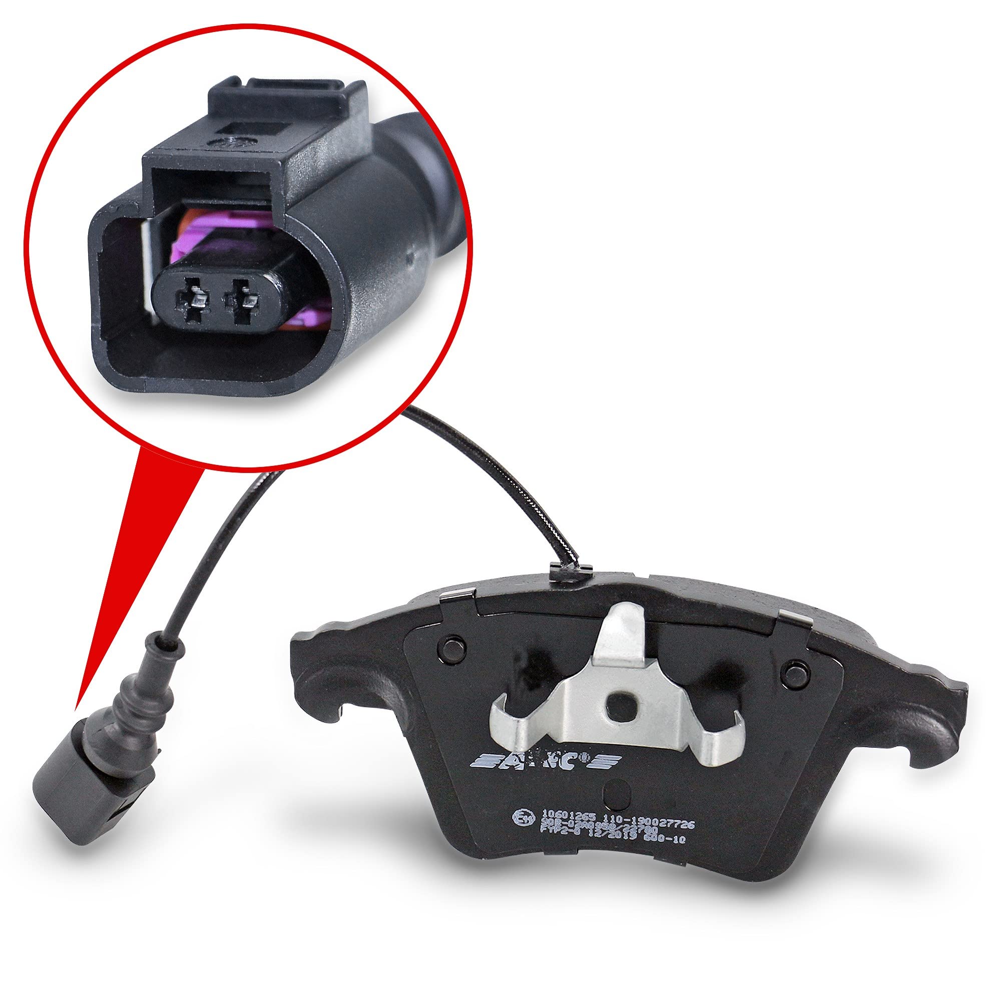 BESTPRICE Bremsenset Vorderachse inkl. Bremsscheiben Ø 308 mm Belüftet + Bremsbeläge vorne + Verschleißkontakt