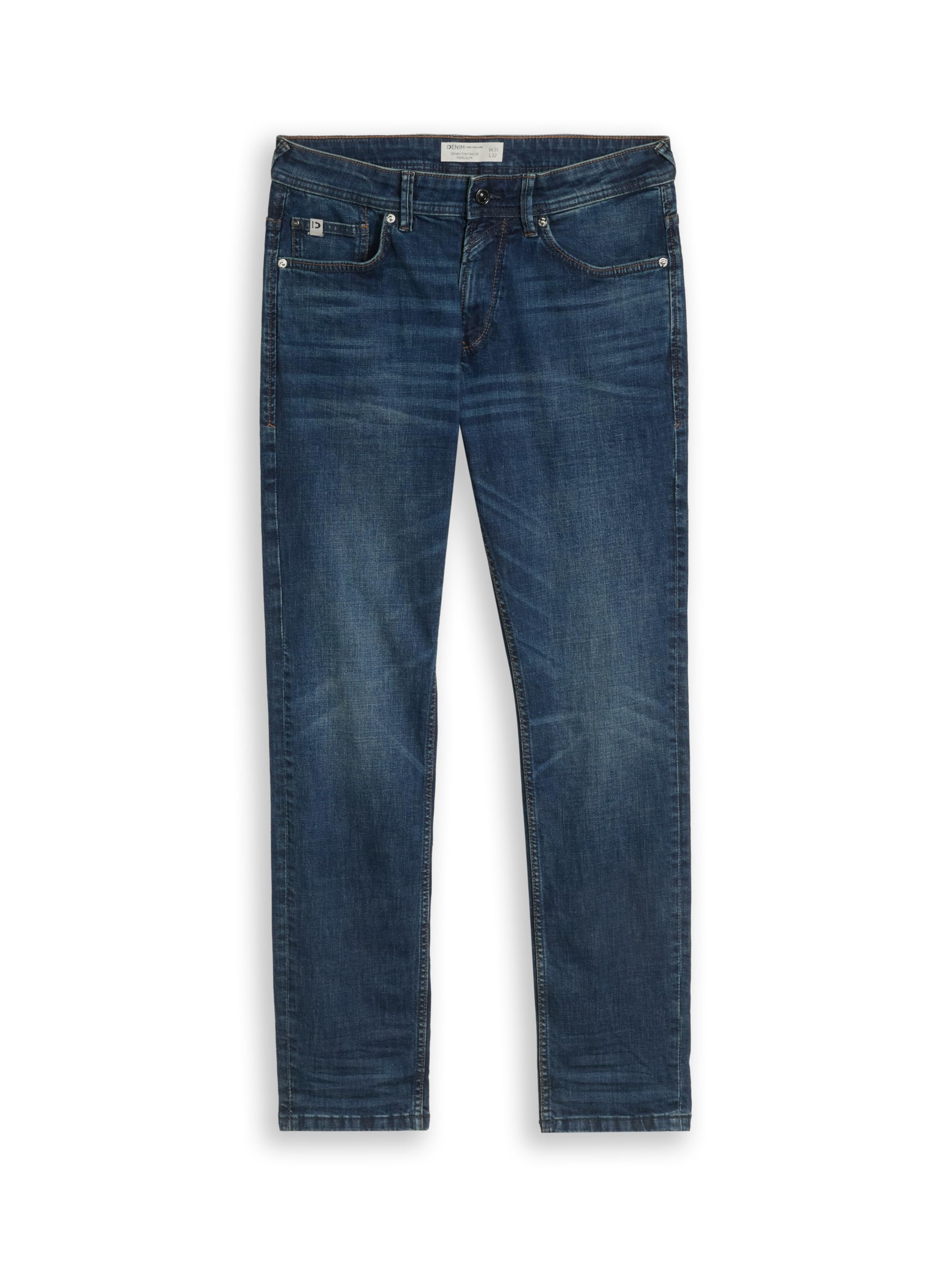 TOM TAILOR Denim - 1029731, Piers Slim Jeans con Cotone Biologico Uomo