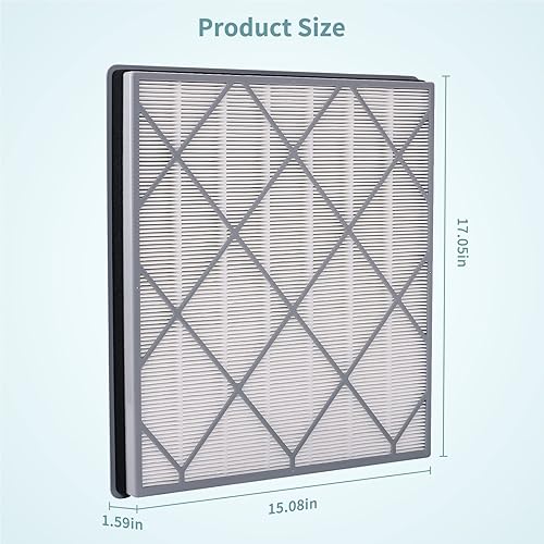 Miniatura 6 de Filtro de repuesto HE601 para purificador de aire Shark 6 (HE601 y HE602), compatible con filtro purificador de aire Shark HE601, filtro HEPA