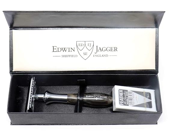 Edwin Jagger Plaza Range Traditional Safety Razor (Marble)