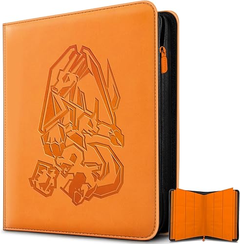 Miniatura 7 de Carpeta de 9 bolsillos para cartas, colección de 540 tarjetas para juegos de cartas coleccionables con fundas de carga lateral, regalo premium para