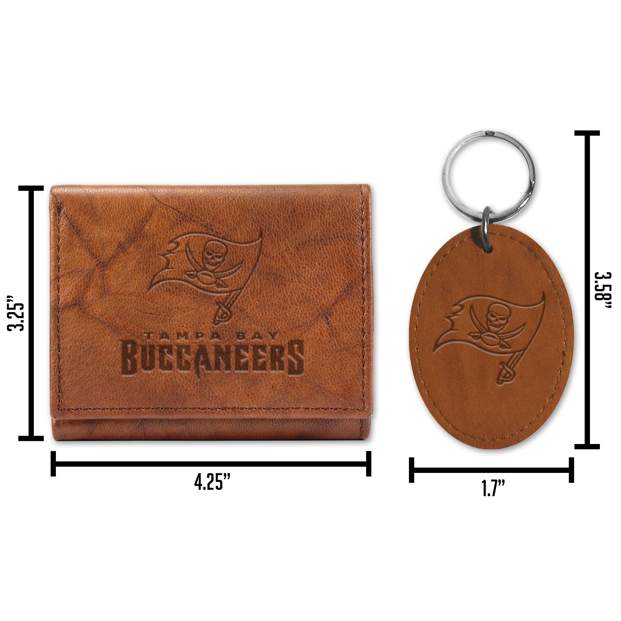 Rico Industries Portafoglio Tri-Fold Nero - Compatto Per Carte E Banconote - Foto 12