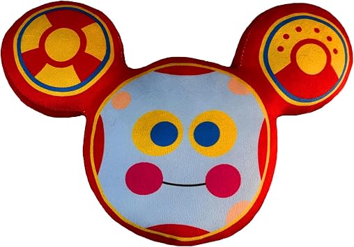 Decorative Mouse Character Plush Pillow Toys, Pink and Blue, Round Face Design with Ears 12inch/30cm