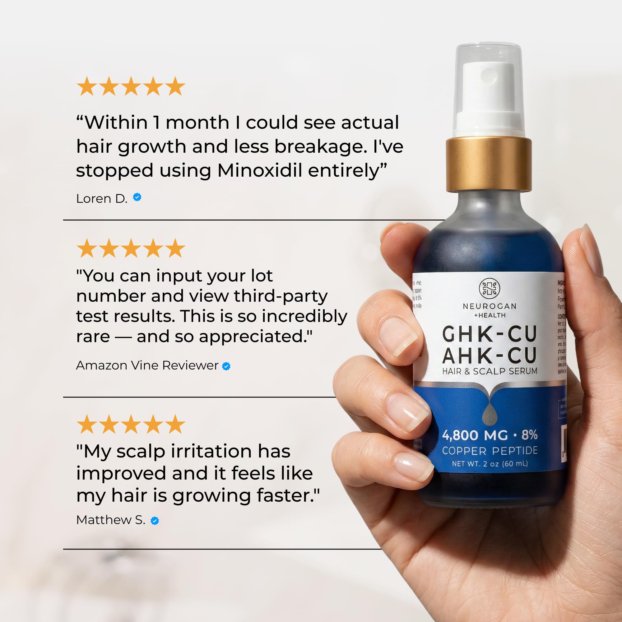 neurogan ghk cu copper peptide hair & scalp serum Amazon.com: Neurogan GHK-Cu + AHK-Cu Hair Serum Pro - Lightweight Scalp  Serum with Dual Copper Peptides