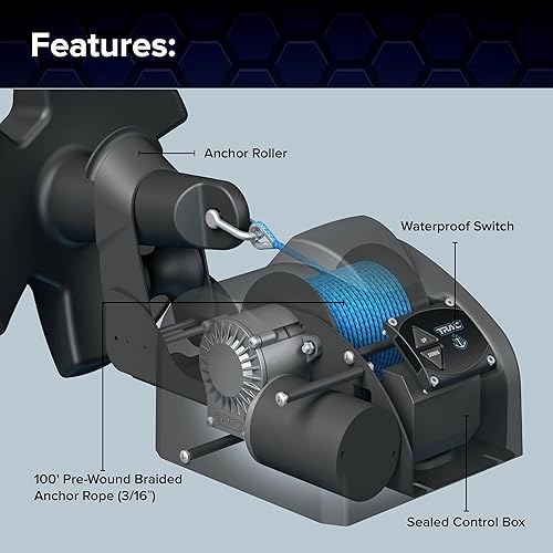 Miniatura 6 de Pontoon 35 Cabrestante eléctrico, para ancla.