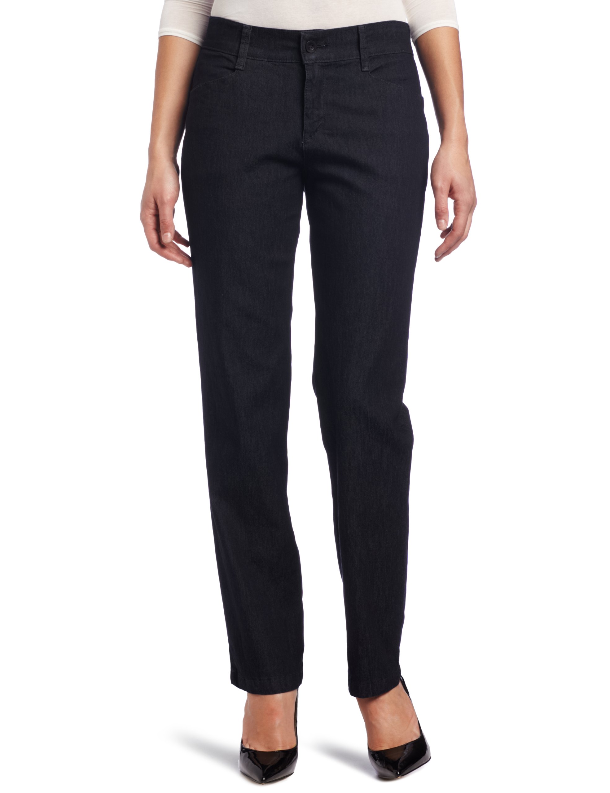Lee Womens Relaxed Fit Plain Front Straight Leg Pant
