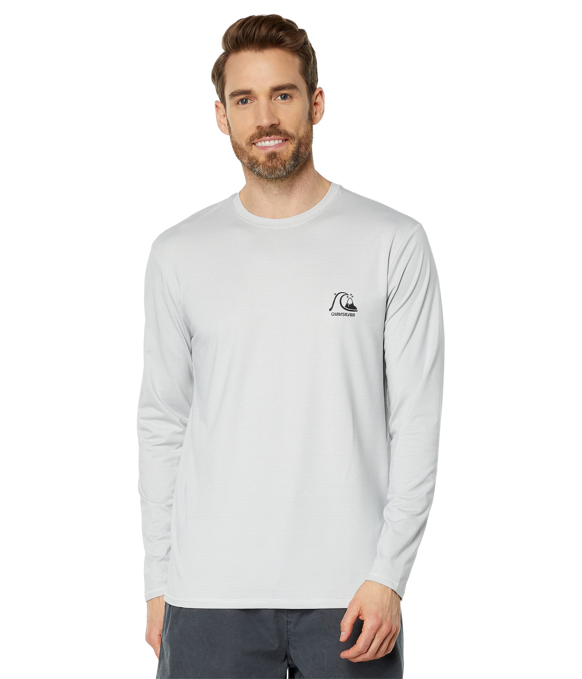 Quiksilver Men's Standard Heritage Heather Long Sleeve Rashguard