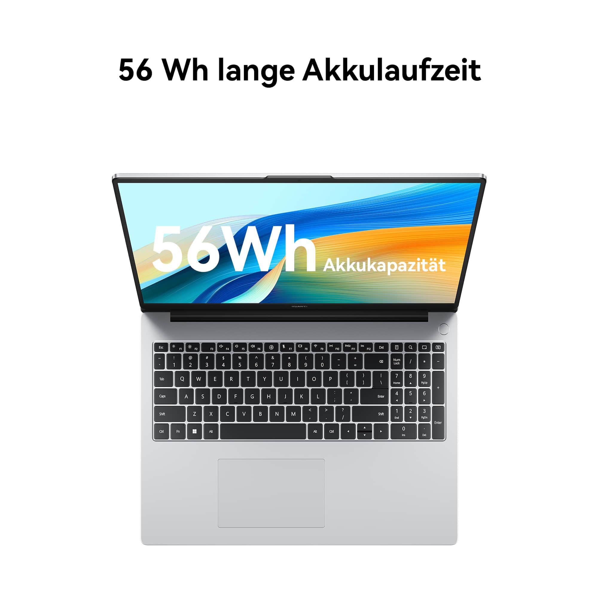 HUAWEI MateBook D 16 2024, 12th Gen Intel Core i5, 16GB RAM, 512GB SSD, 16 Zoll FullView Display, 1,68 kg leichten Gehäuse, Windows 11 Home, Space Gray, Deutsche Version