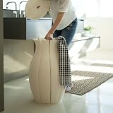 Guzzini - Home, kosz na pranie NINFEA - mlecznobiały, Ø 43 x h65 cm | 63 lt. - 289102156